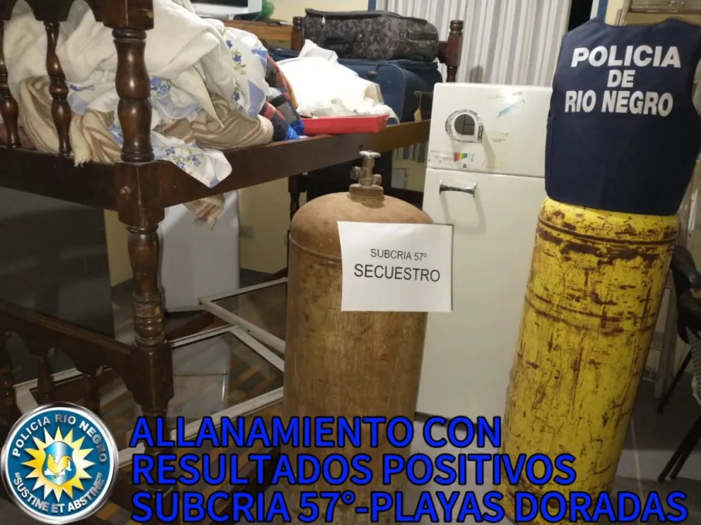 Los elementos recuperados por el personal policial. 