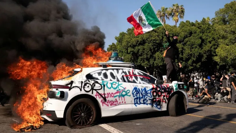 Protestas en Los Ángeles.
