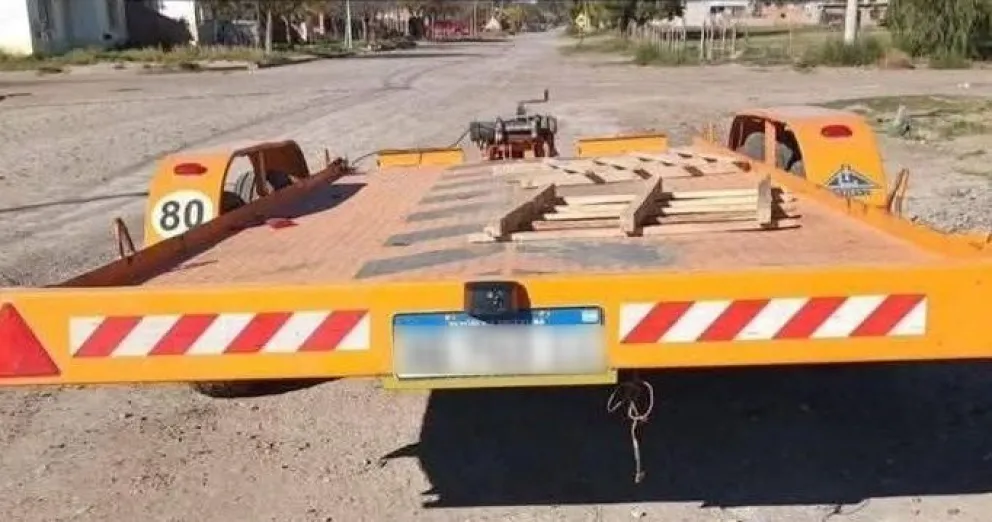 El acoplado. Foto gentileza Conesa Informa Hoy.