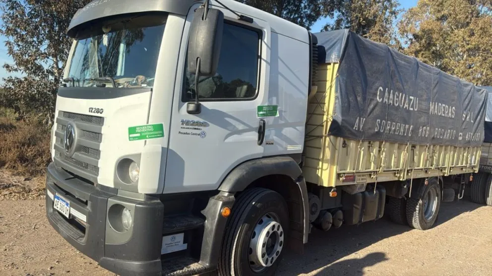 El camión fue secuestrado por personal policial. 