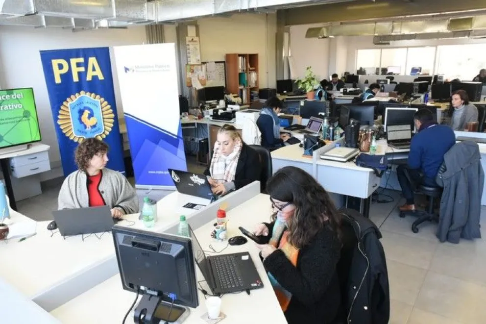 Operativo conjunto entre la Policía Bonaerense, la Policía de la Ciudad y la Policía Federal.