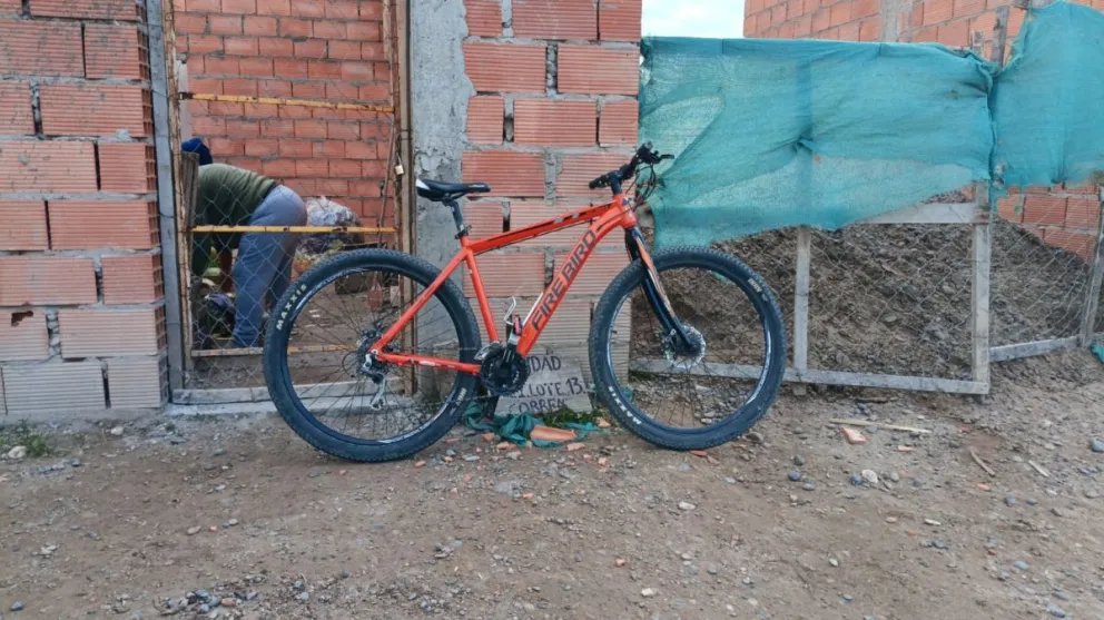 Bicicleta nueva robada en el centro, que terminó en la toma El Progreso. 