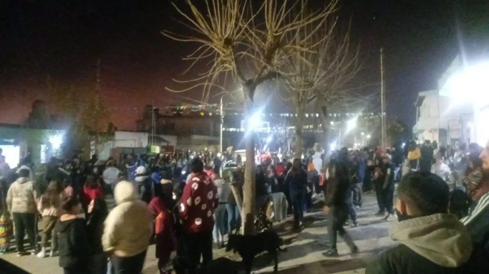 Encuentro de murgas en el barrio Lavalle.