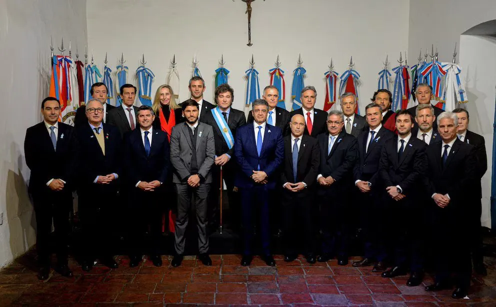 El Pacto de Mayo se firmó en Tucumán el año pasado. 