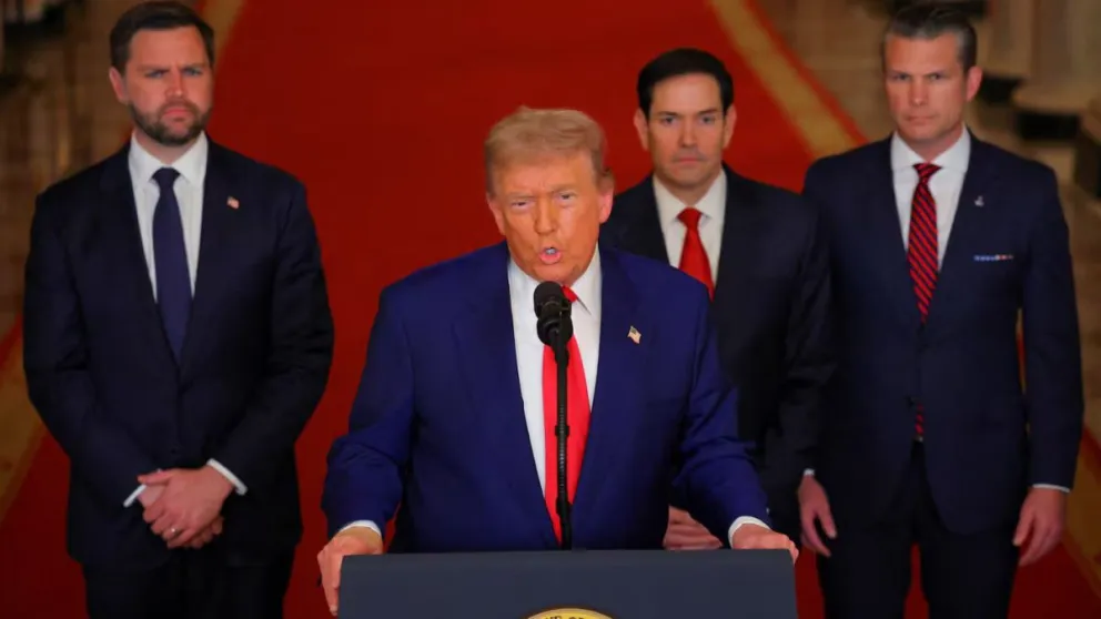 Donald Trump dio un mensaje dese la Casa Blanca luego del ataque.