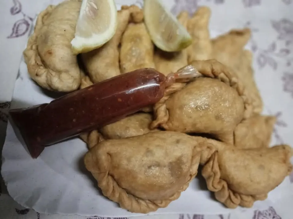 Las empanadas que ofrece el emprendimiento.