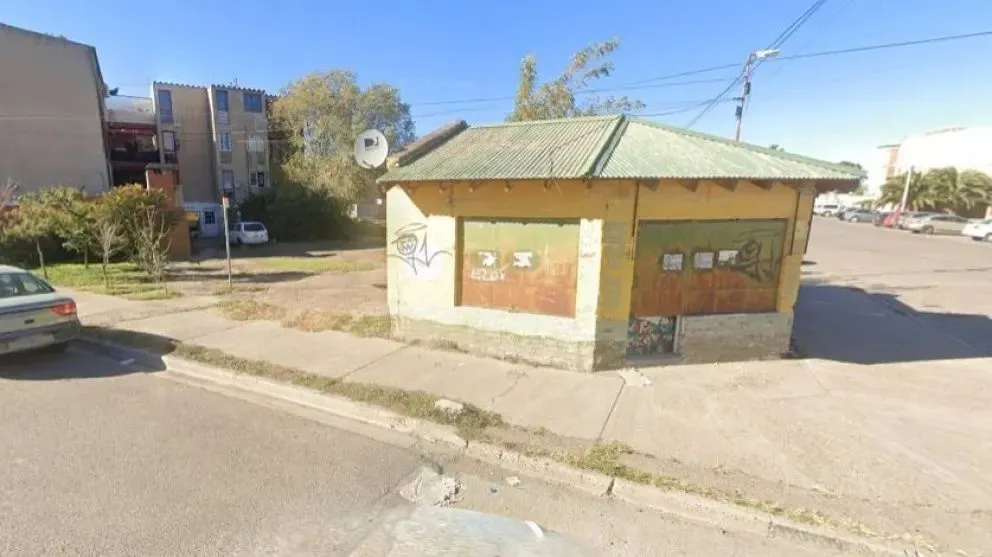 El kiosco del barrio 20 de Junio que fue demolido.