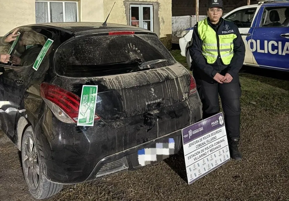 El vehículo fue secuestrado por el personal policial. 