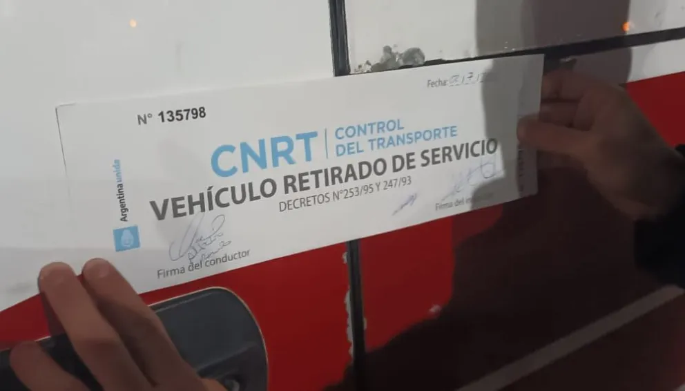 Intervención de último momento en la terminal. Foto gentileza.