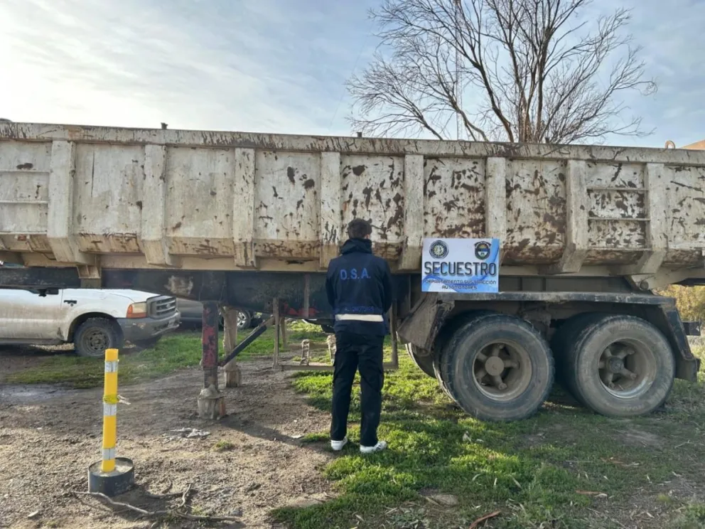 Imagen del operativo realizado policialmente. 
