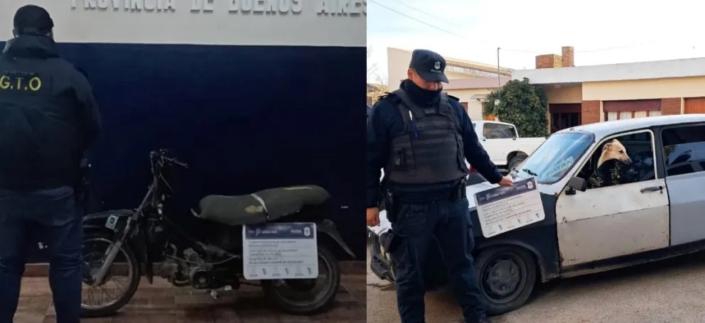Los vehículos fueron trasladados a la Estación Comunal. 