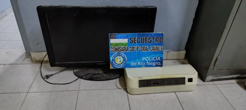 Los elementos recuperados por el personal policial. 