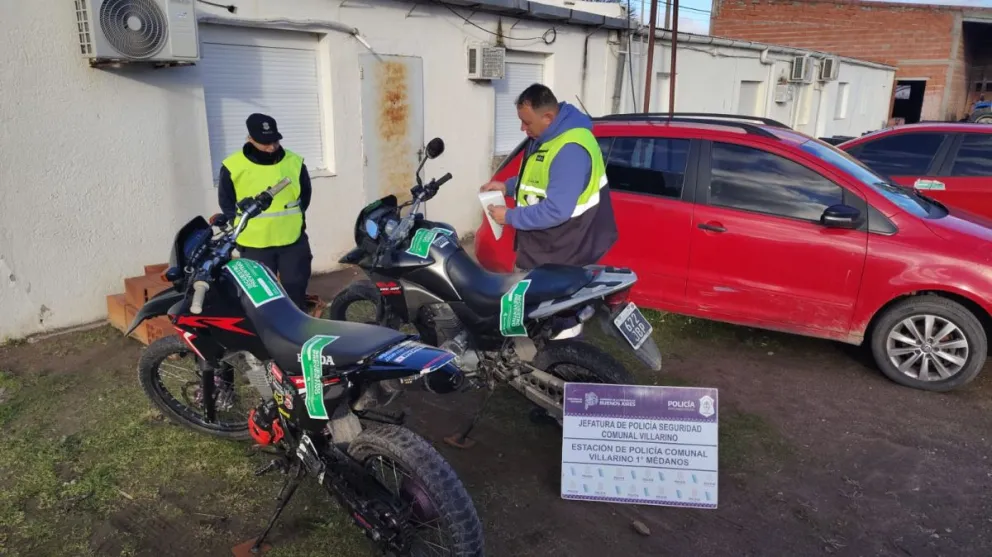 Las motos fueron secuestradas por personal municipal. 