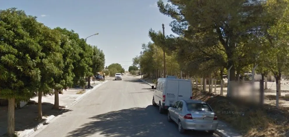El incidente fue en la calle El Cuy de Las Grutas. Foto Google Maps. 