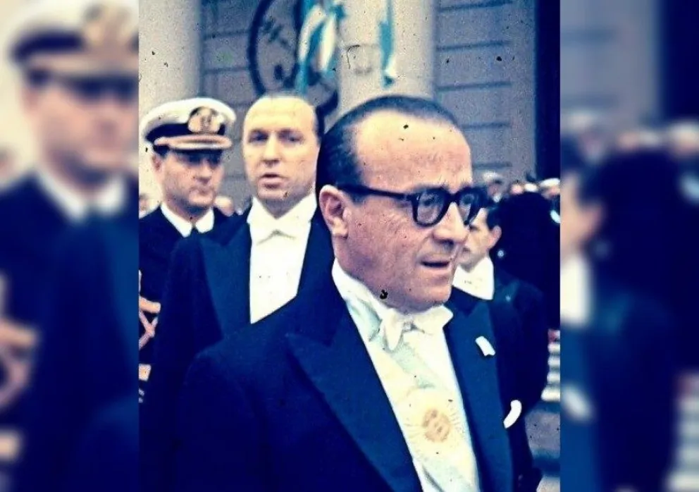 José María Guido, su padre, estuvo en el poder durante un corto y tormentoso lapso. Créditos Web. 