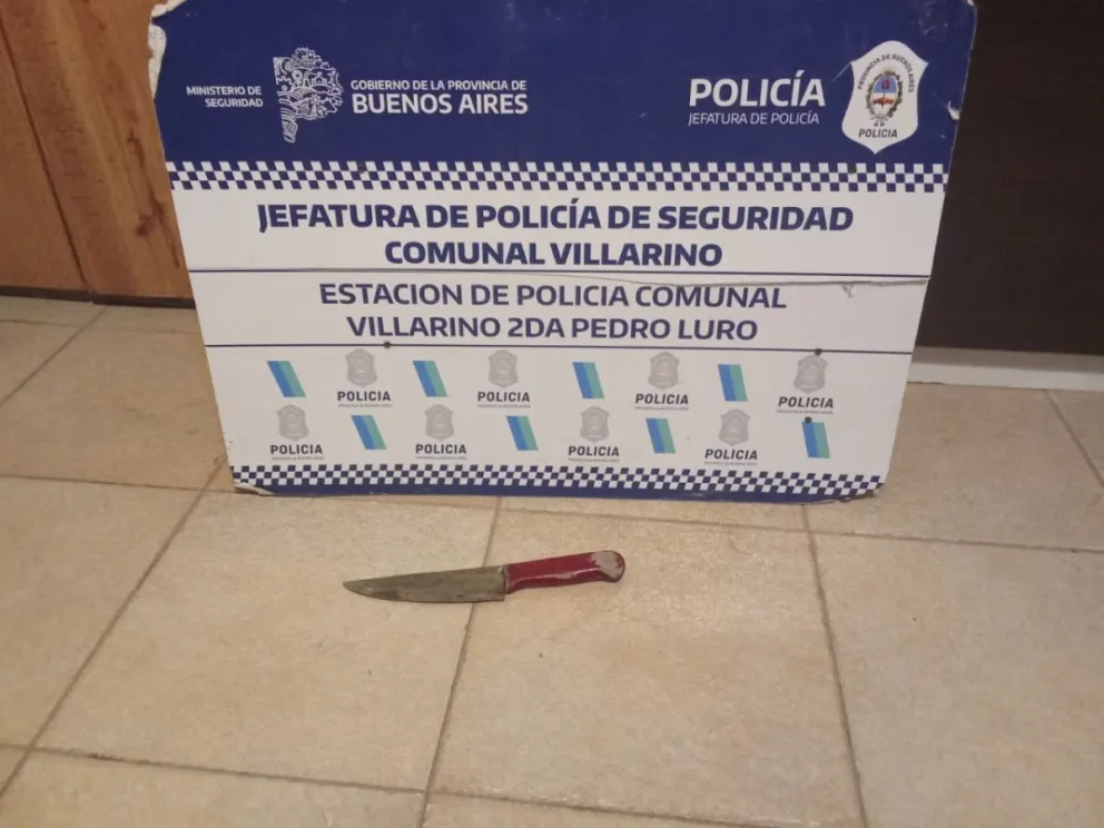 A los menores se les secuestró un arma blanca. 