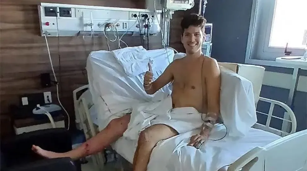 Matías Colli, sobreviviente de un accidente en la montaña y su historia de superación. Crédito: Gobierno de Río Negro.
