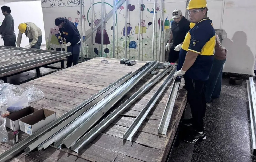 Los valores en la obra de la construcción. Fotos Gentileza Facebook Uocra Seccional Viedma. 