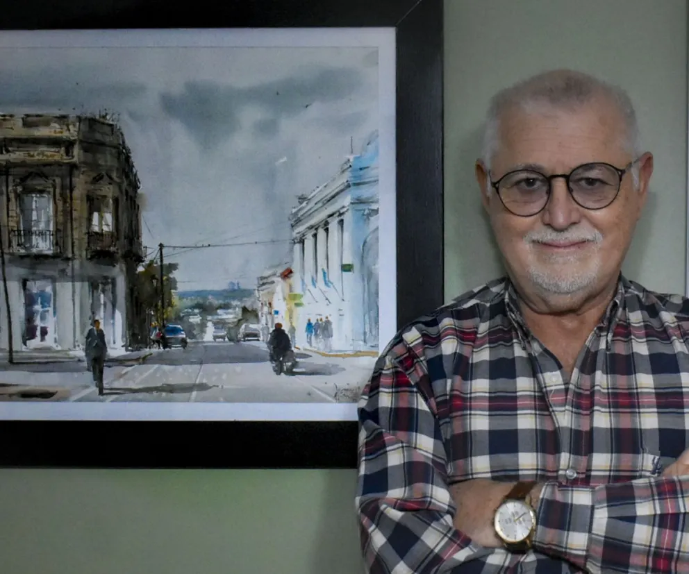 Pintar ofrece una sensación de placer y carga positiva, aseguró Guerrisi (Fotos: Vanesa Schwemmler).