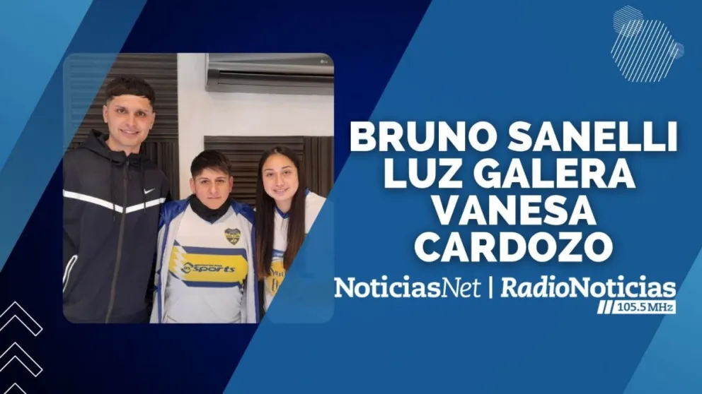 Luz Galera, Vanesa Cardozo y Bruno Sanelli visitaron "En el Ángulo". 