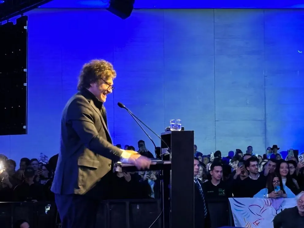 Javier Milei en el “Derecha Fest”.