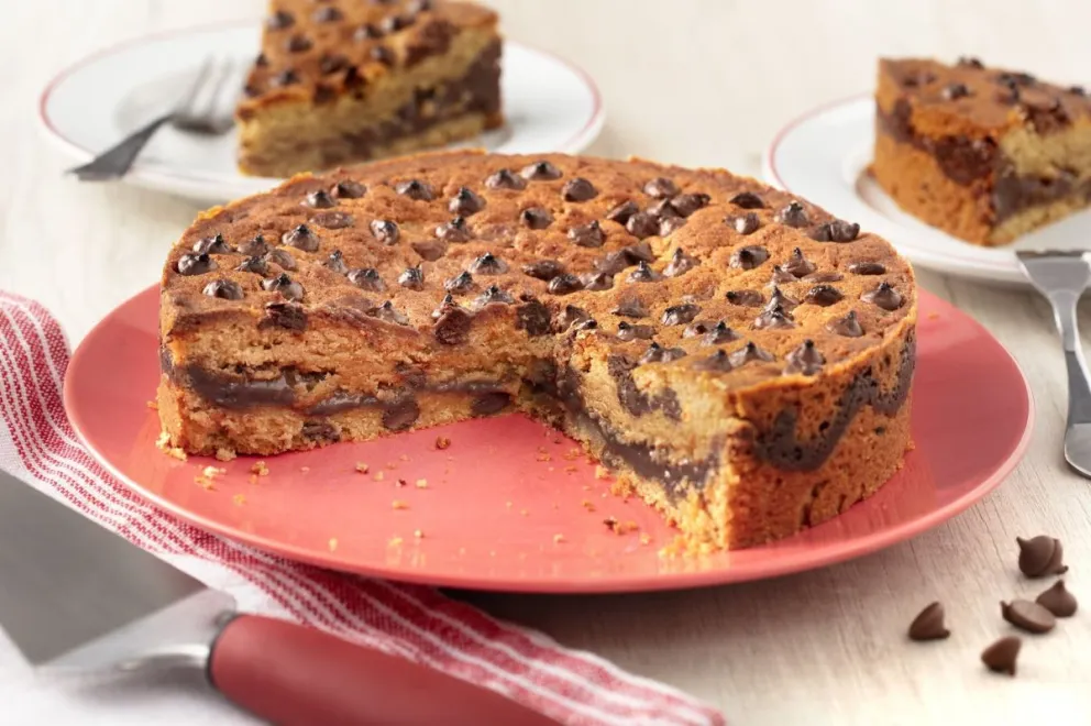 Torta cookie hecha en casa. 