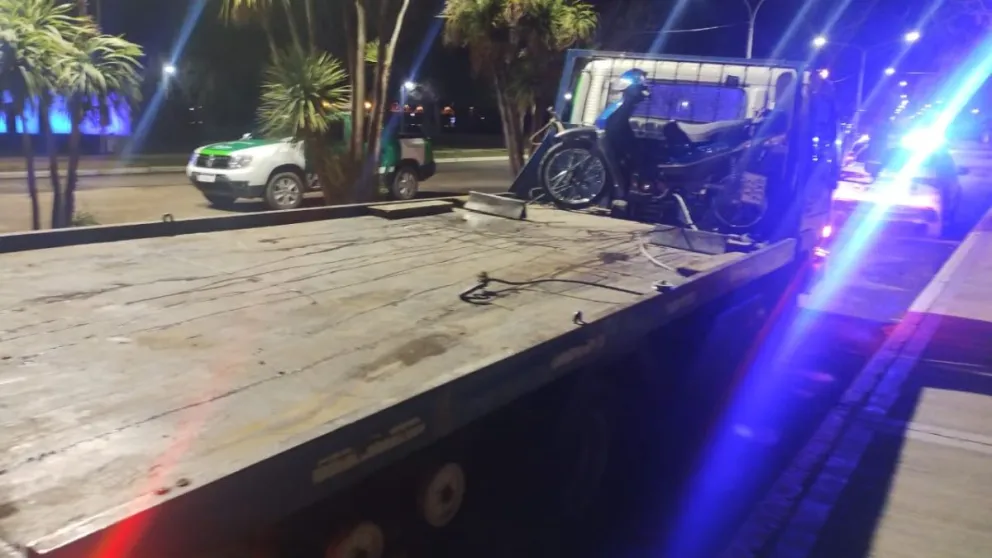 Moto secuestrada en Viedma. 