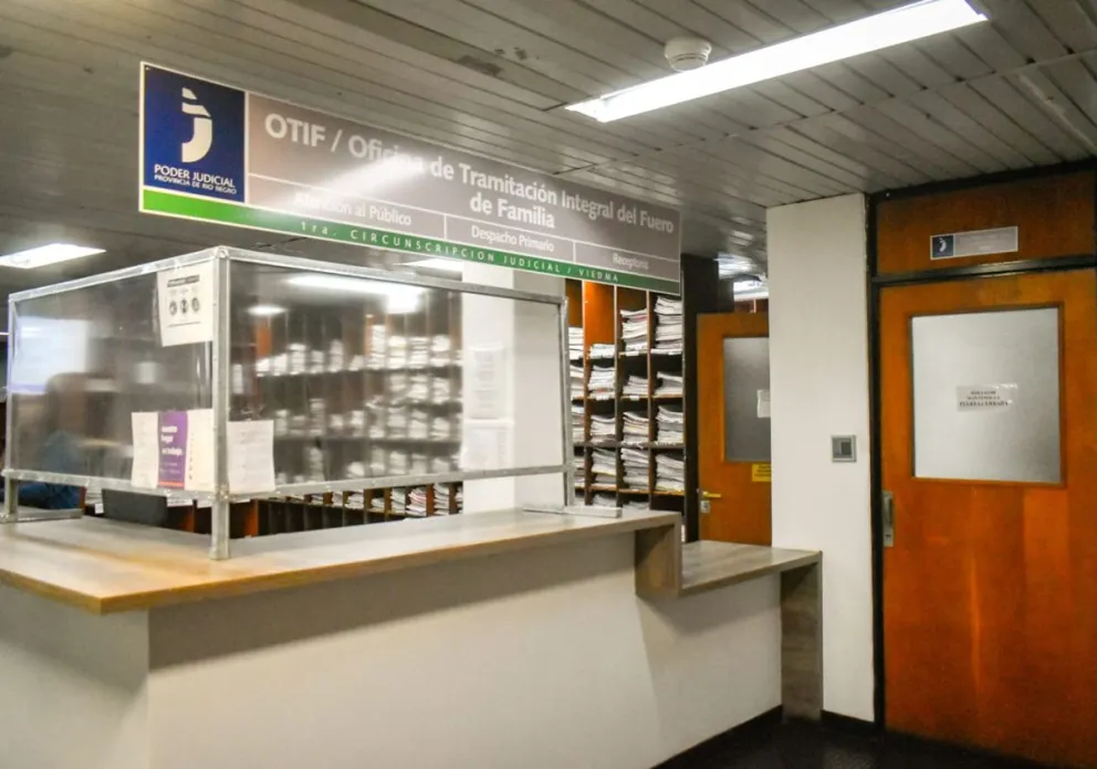 Mesa de entradas del fuero de Familia. Foto archivo.