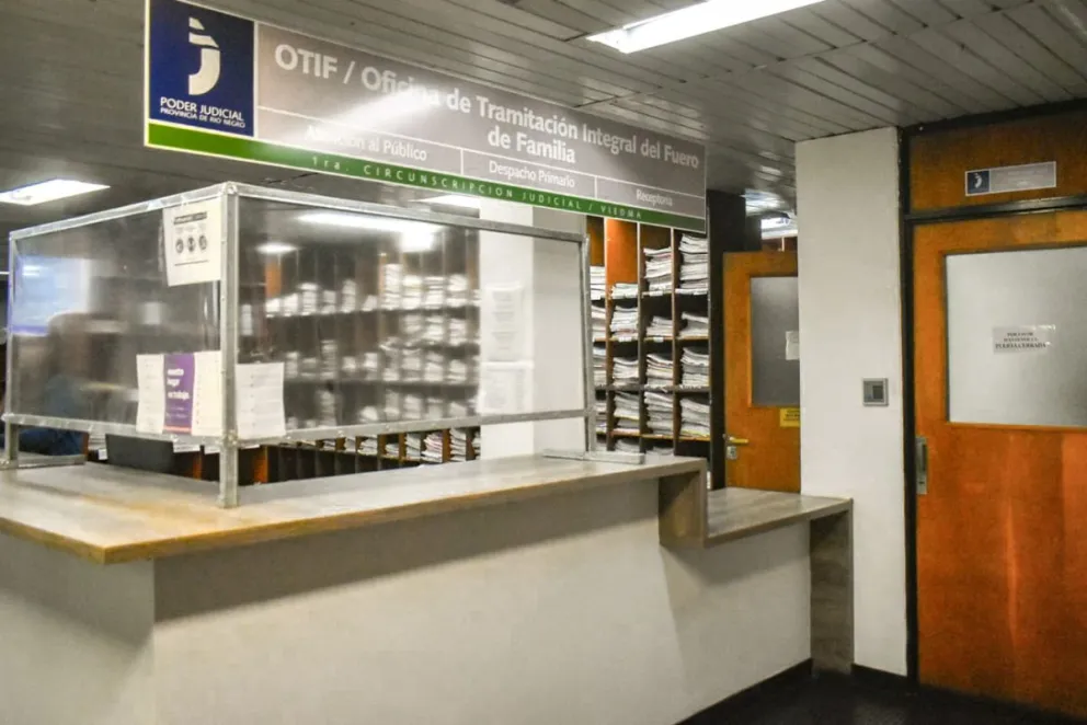 Mesa de entradas de los juzgados de Familia. Foto archivo.