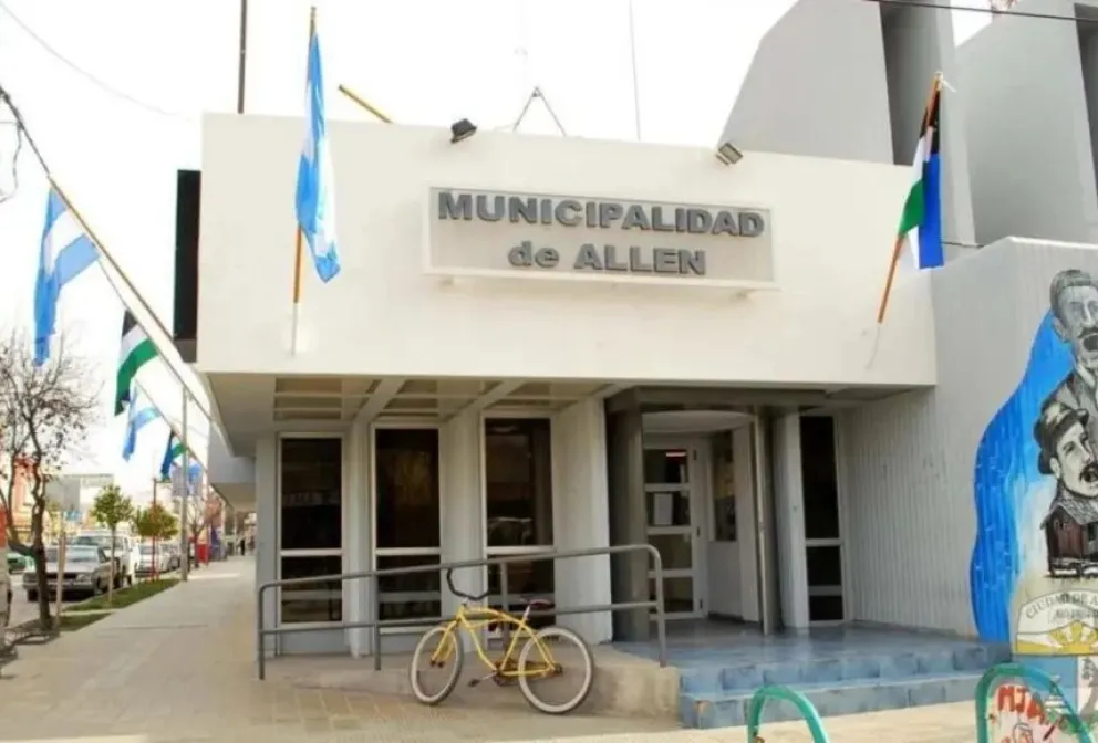 La Justicia allana en la mañana de este lunes el edificio de la Municipalidad de Allen. Foto (Archivo)