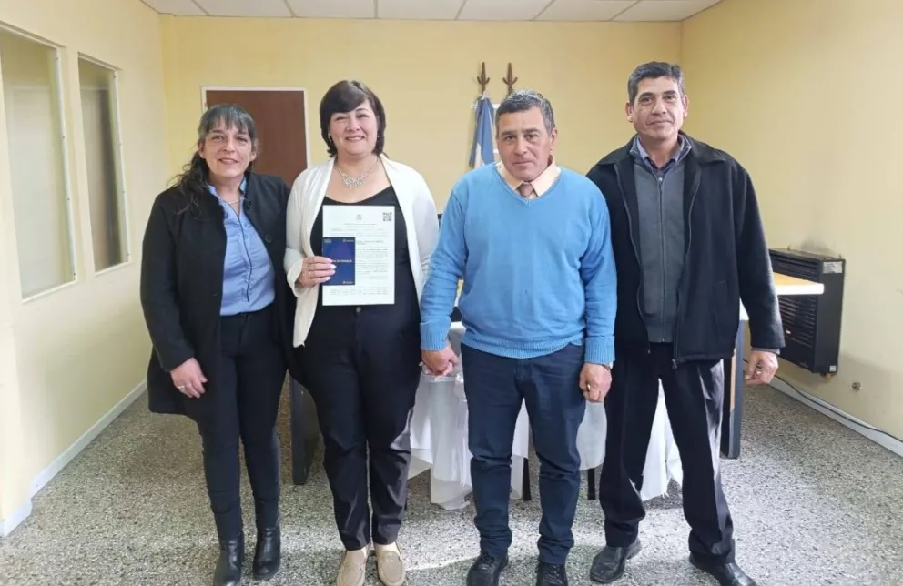 Matromonio feliz y un gran paso para San Blas. Foto Facebook Municipalidad de Patagones. 