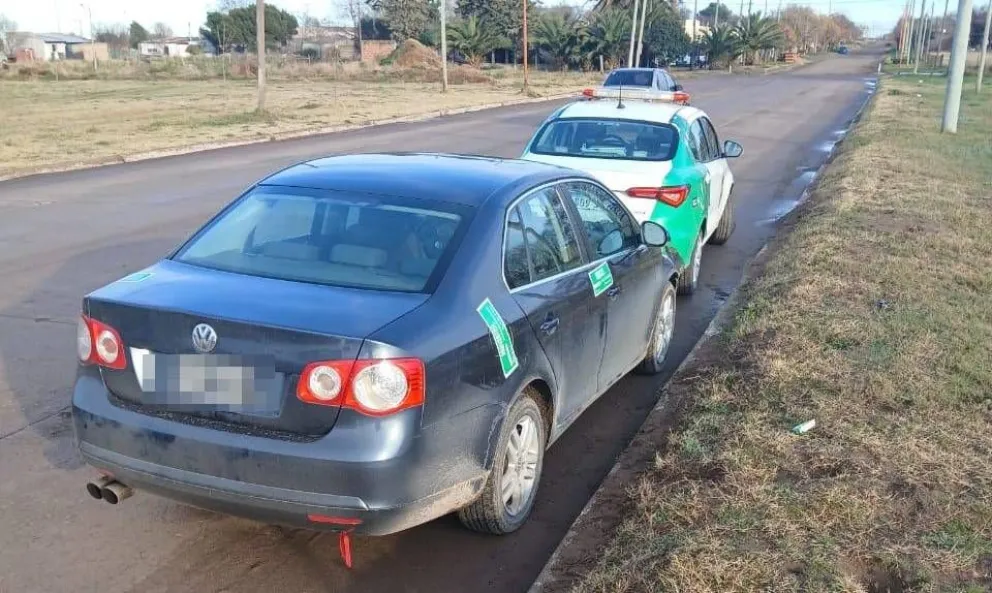 El automóvil fue secuestrado en el marco del operativo de prevención. 