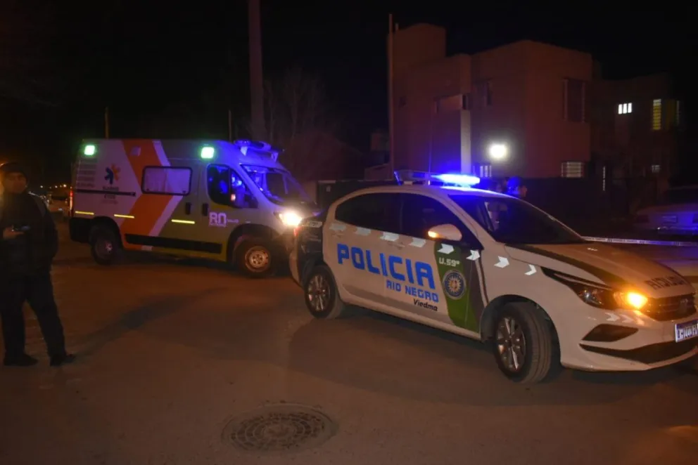 El despliegue policial incluyó a motoristas y cerraron la calle Gasquet.