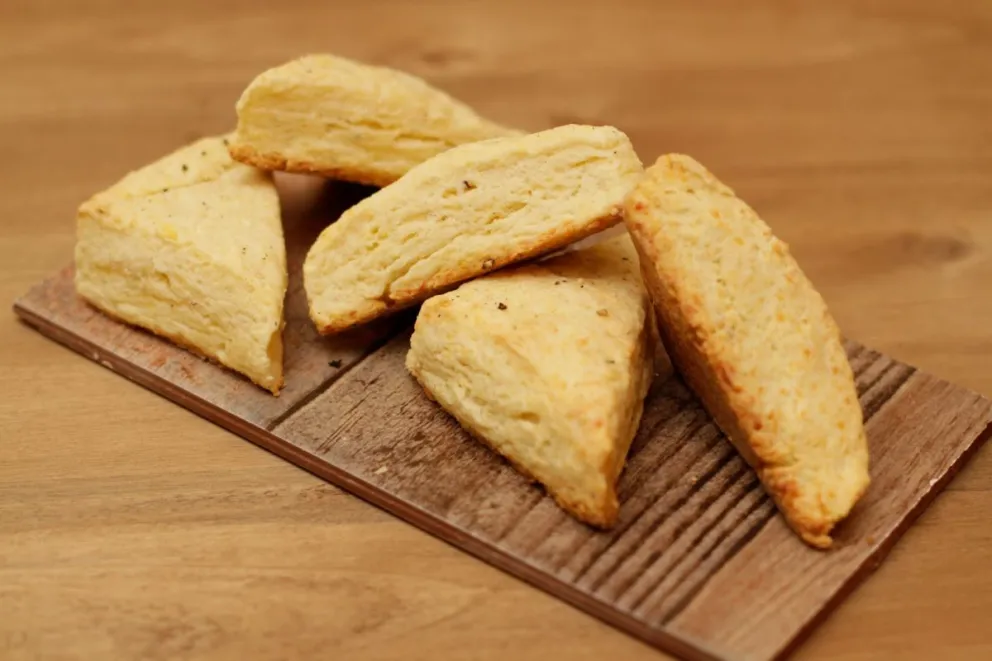 Scones de queso hechos en casa.