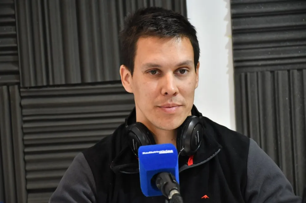 Martín Calderón y las gestiones de obras en Viedma. Fotos Horacio Valderrama/ NoticiasNet. 