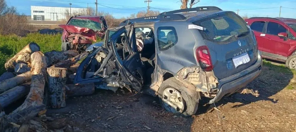 Foto de accidente fatal en la ruta Provincial 1 de Viedma, ocurrido el 11 de agosto de 2024. 