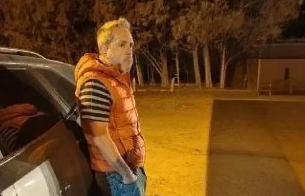 El reincidente en el lugar del choque. Foto gentileza ANR.