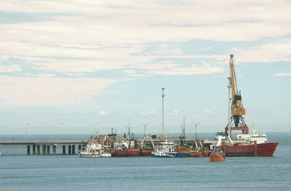 Puerto en San Antonio Oeste. 