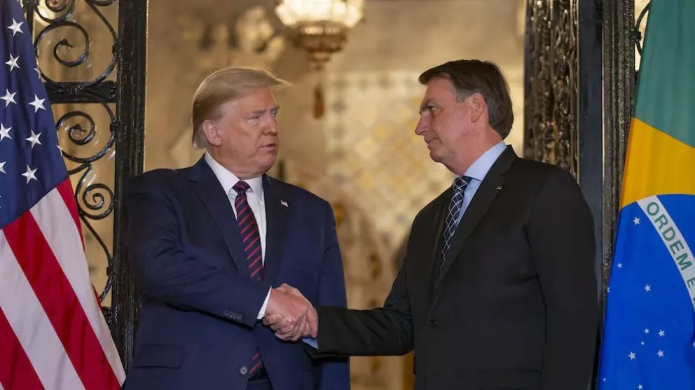 Donald Trump junto a Jair Bolsonaro. 