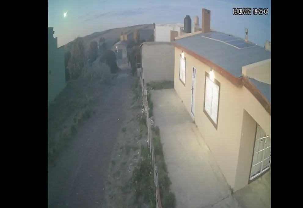 La bola de fuego captada por las cámaras en Bahía Creek. 