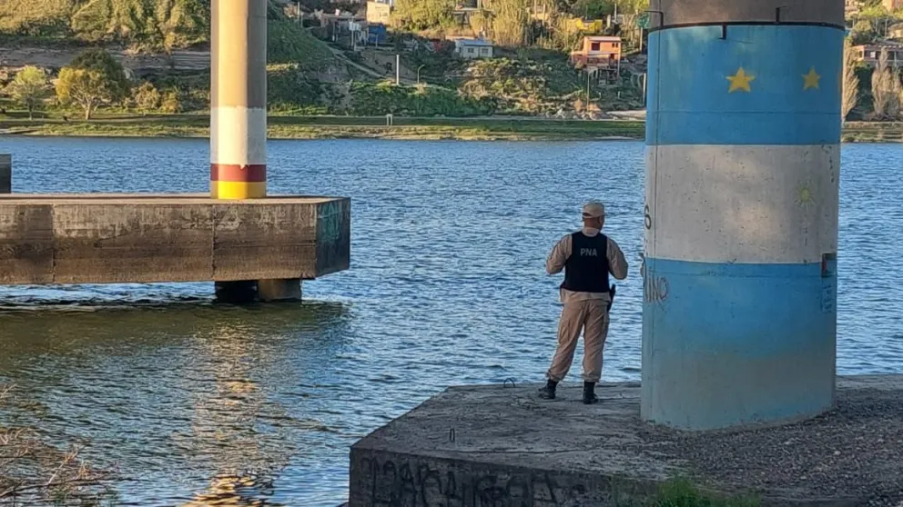 Personal de Prefectura de Patagones, de Policía de Río Negro y Buenos Aires trabajaron en el lugar. 