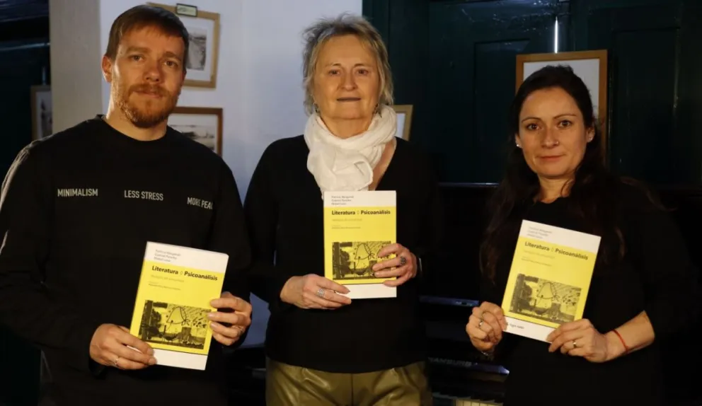 Los autores Gabriel Pavelka, Patricia Weigandt y Mabel Luna.