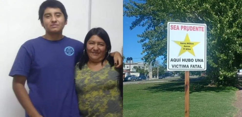 Fotos familiares aportadas por la mamá de Milton Gerez. 