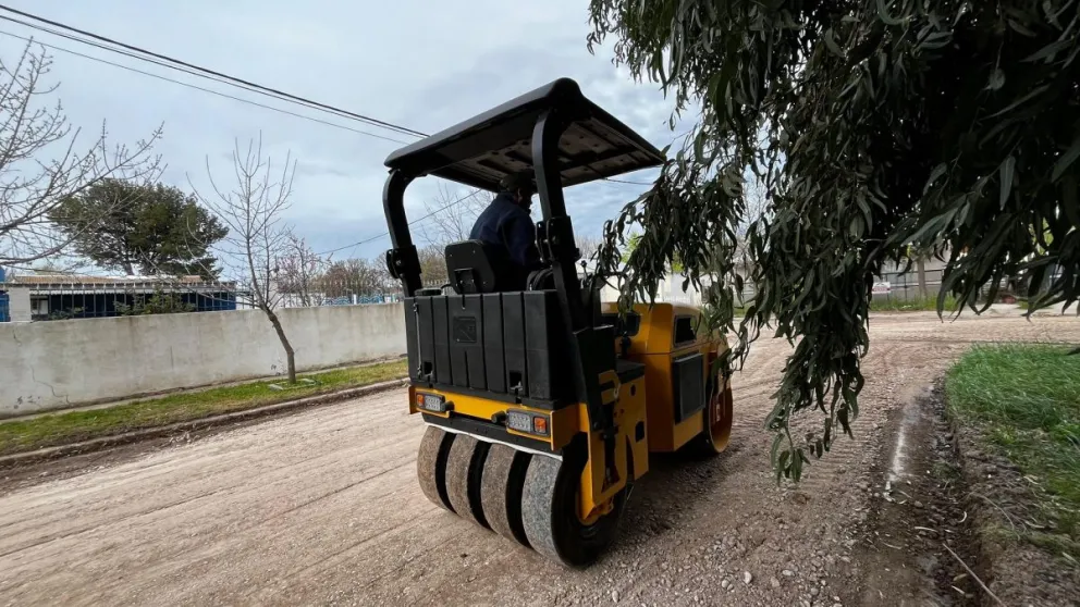 El mantenimiento de las calles es una de las tareas ejecutadas. 