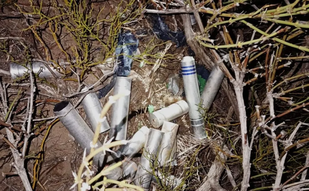 El personal trabajando en el lugar del hallazgo. 