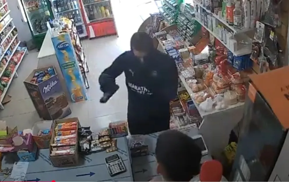 El intento de robo fue en un kiosco situado en la calle Patagonia y Thorne 