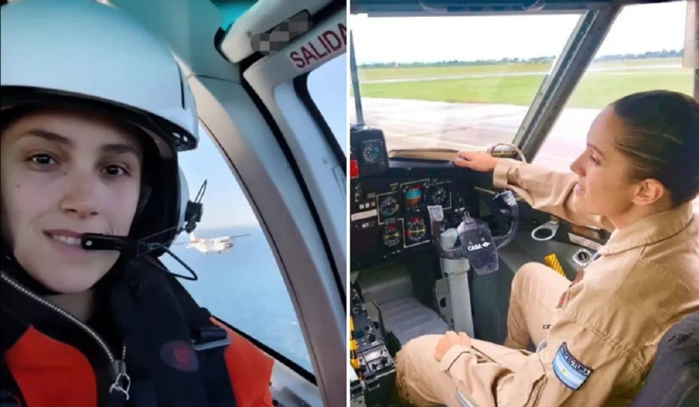 Guadalupe Gallardo, quien actualmente tiene el cargo de Subprefecto dentro de la Prefectura Naval Argentina.