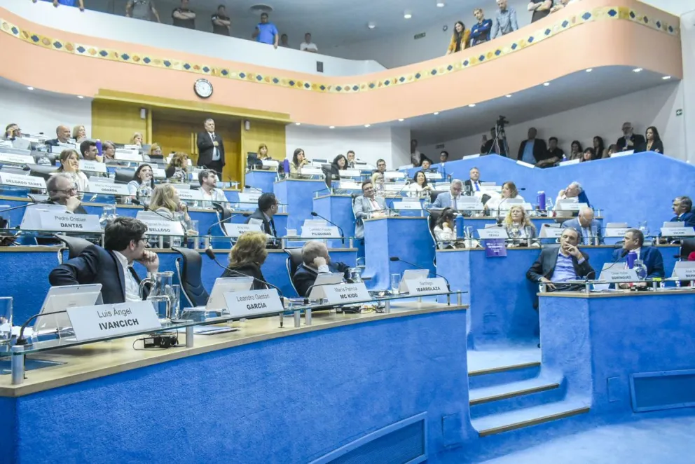 Los legisladores dieron el beneplácito al cierre del año parlamentario. Foto archivo.