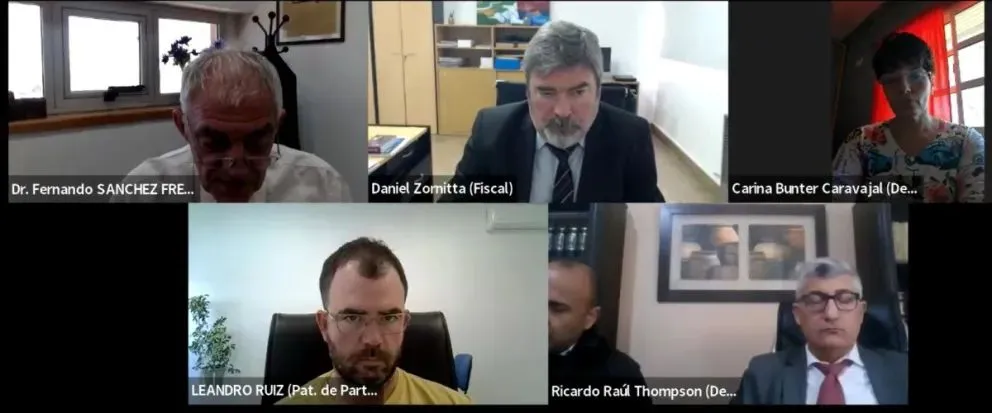 La audiencia de lectura del veredicto se realizó este lunes por Zoom, encabezada por el juez Fernando Sánchez Freytes. 