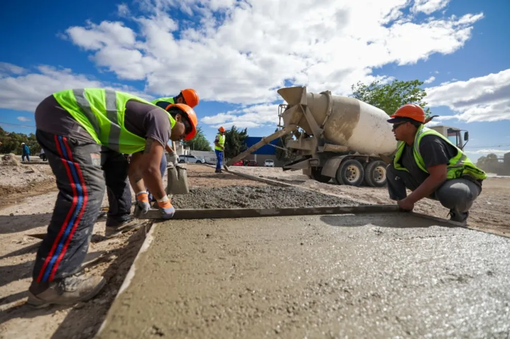 El gremio ve un "cambio en el pueblo" con la llegada de la obra. (Foto: Uocra Sierra Grande)